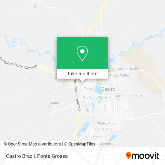 Castro Brazil map