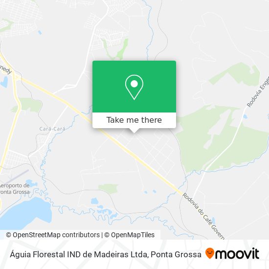 Mapa Águia Florestal IND de Madeiras Ltda