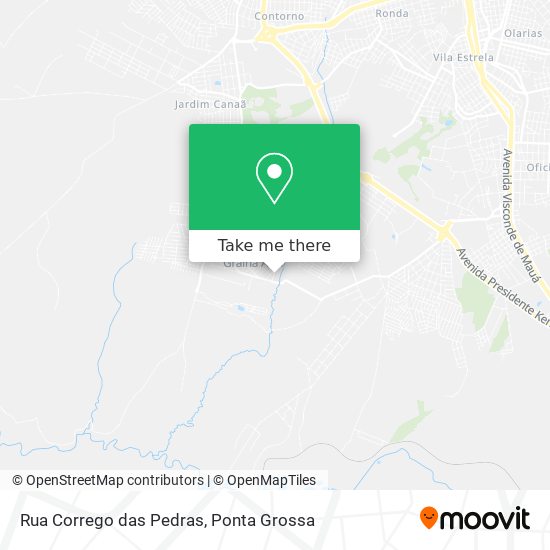 Rua Corrego das Pedras map