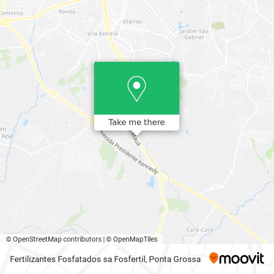 Fertilizantes Fosfatados sa Fosfertil map