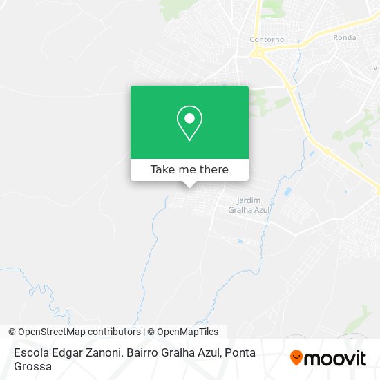 Escola Edgar Zanoni. Bairro Gralha Azul map