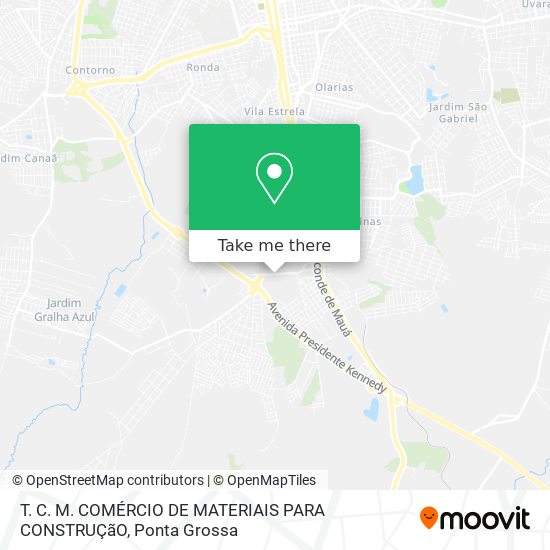 T. C. M. COMÉRCIO DE MATERIAIS PARA CONSTRUÇãO map