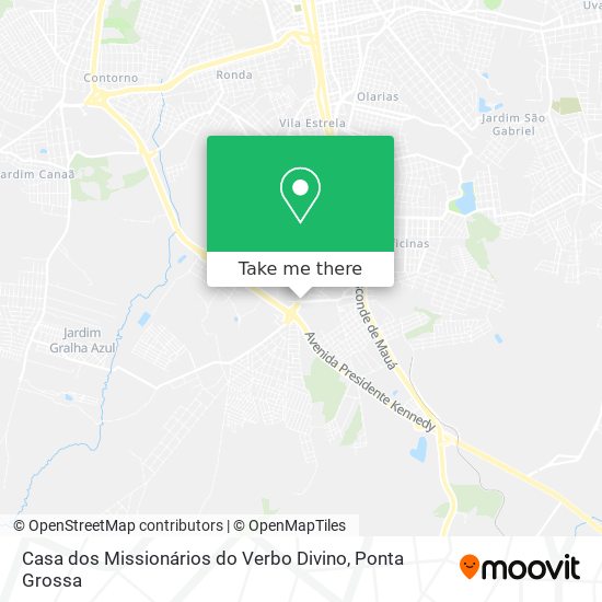 Casa dos Missionários do Verbo Divino map