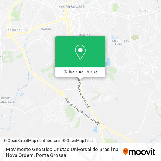 Movimento Gnostico Cristao Universal do Brasil na Nova Ordem map