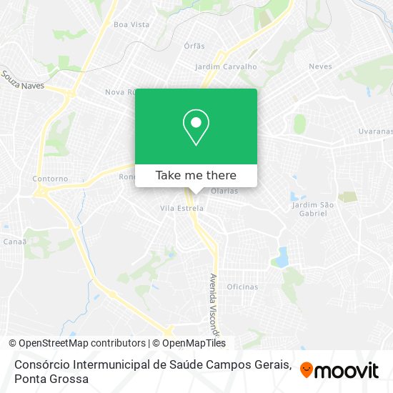 Consórcio Intermunicipal de Saúde Campos Gerais map