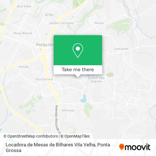 Locadora de Mesas de Bilhares Vila Velha map