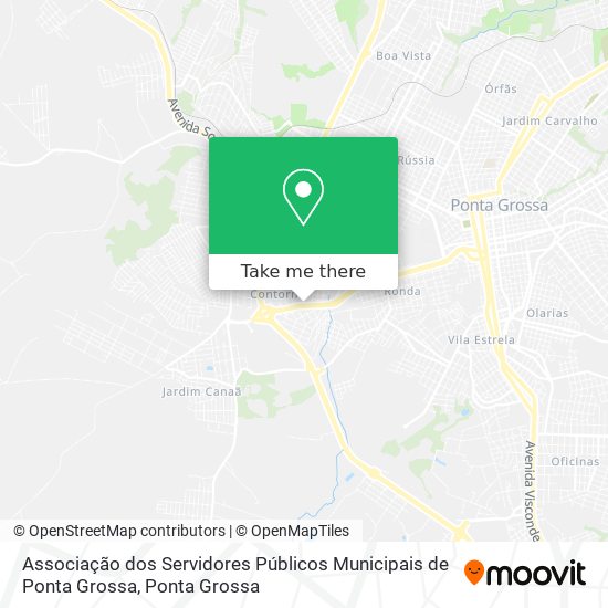 Associação dos Servidores Públicos Municipais de Ponta Grossa map