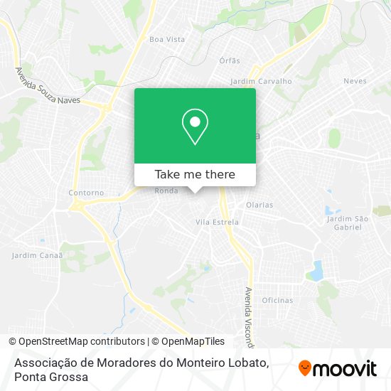 Associação de Moradores do Monteiro Lobato map
