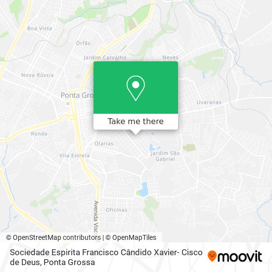 Sociedade Espirita Francisco Cândido Xavier- Cisco de Deus map