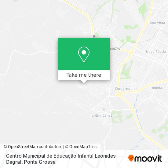 Mapa Centro Municipal de Educação Infantil Leonides Degraf