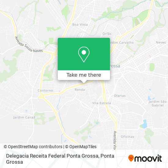 Delegacia Receita Federal Ponta Grossa map