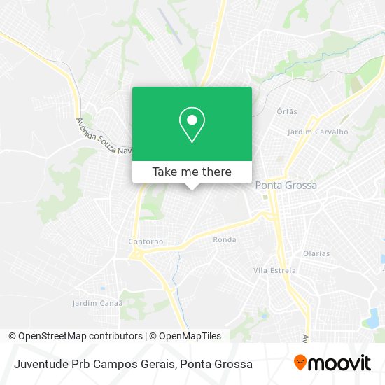 Juventude Prb Campos Gerais map