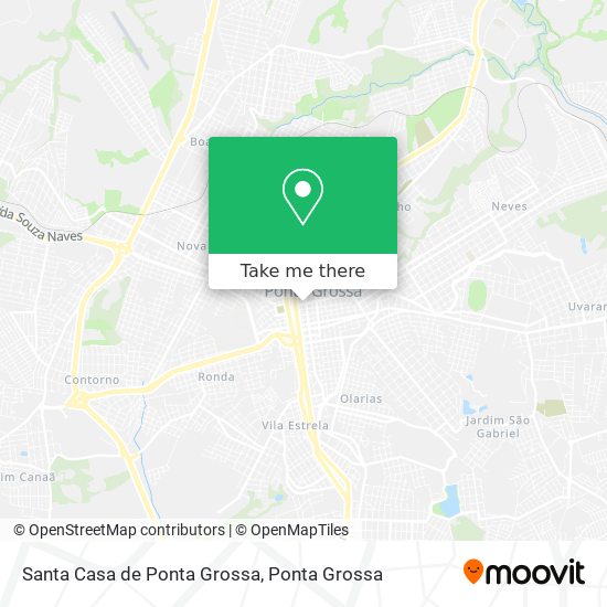 Santa Casa de Ponta Grossa map