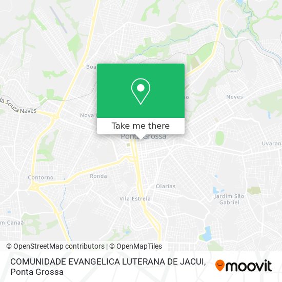 COMUNIDADE EVANGELICA LUTERANA DE JACUI map