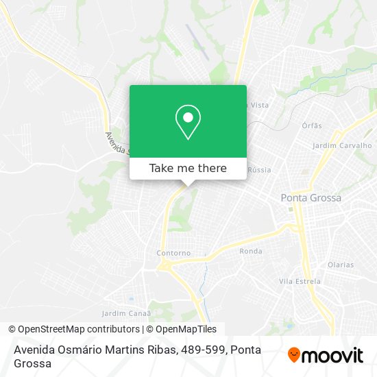 Mapa Avenida Osmário Martins Ribas, 489-599