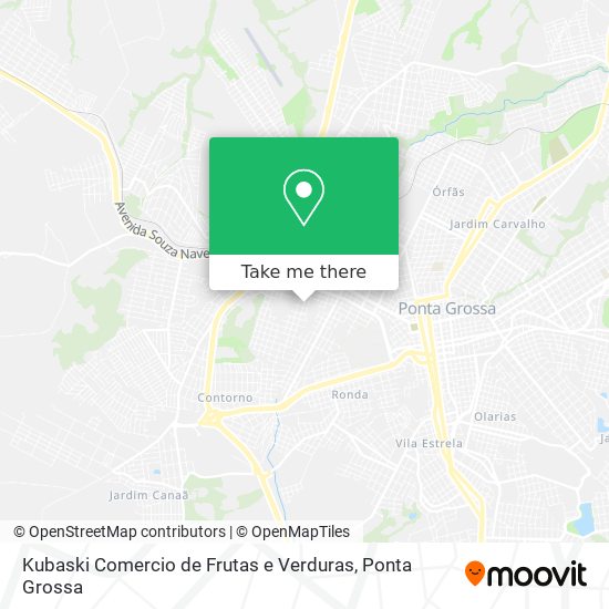 Kubaski Comercio de Frutas e Verduras map