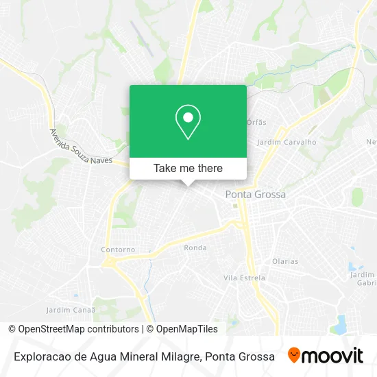 Exploracao de Agua Mineral Milagre map