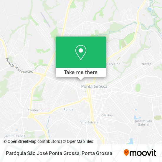 Paróquia São José Ponta Grossa map