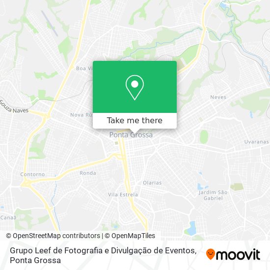 Mapa Grupo Leef de Fotografia e Divulgação de Eventos