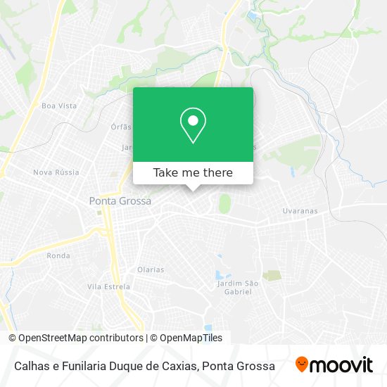 Mapa Calhas e Funilaria Duque de Caxias