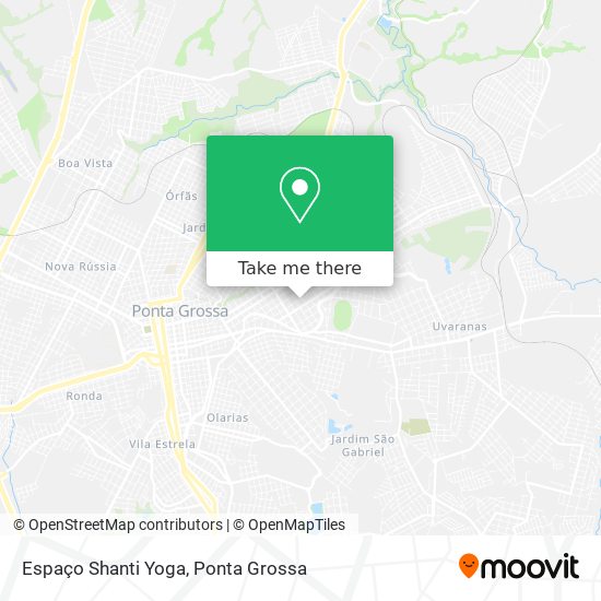 Espaço Shanti Yoga map