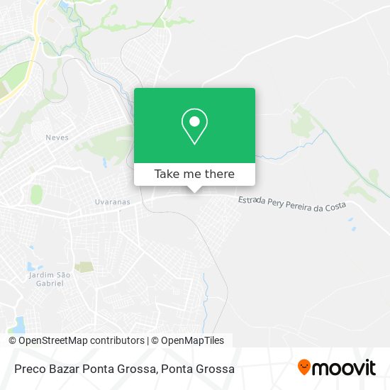 Preco Bazar Ponta Grossa map