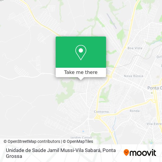 Unidade de Saúde Jamil Mussi-Vila Sabará map