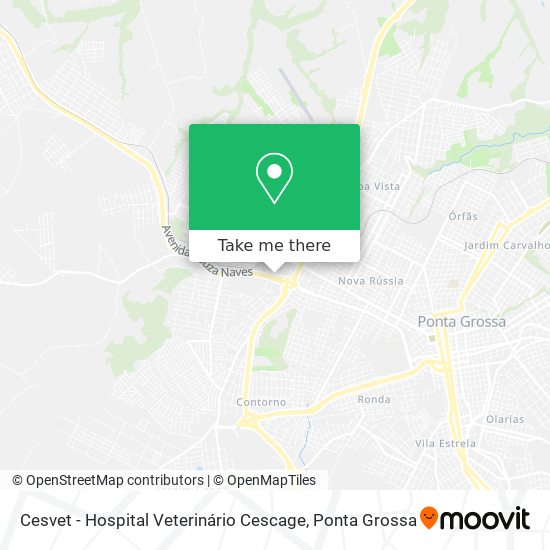 Mapa Cesvet - Hospital Veterinário Cescage