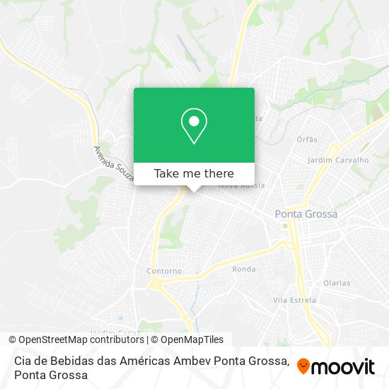Cia de Bebidas das Américas Ambev Ponta Grossa map