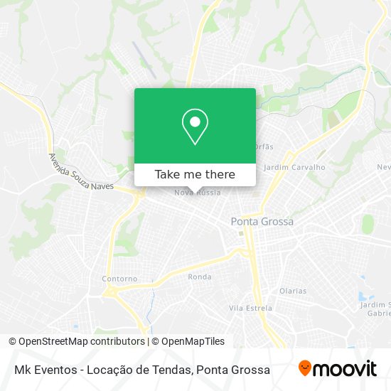 Mapa Mk Eventos - Locação de Tendas