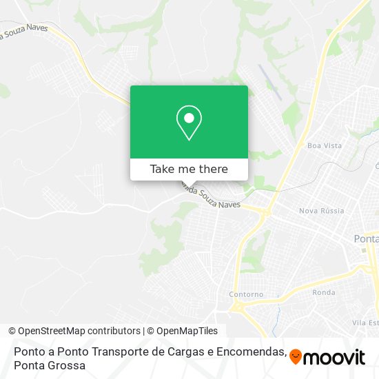 Ponto a Ponto Transporte de Cargas e Encomendas map
