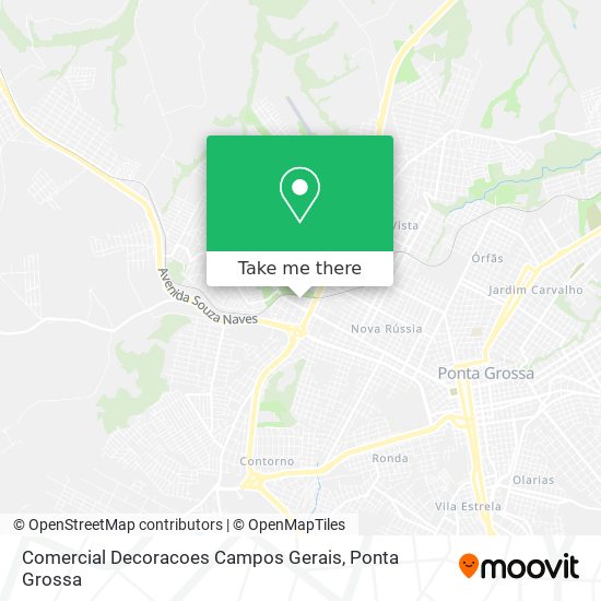 Comercial Decoracoes Campos Gerais map