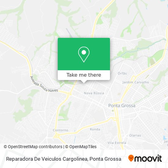 Reparadora De Veiculos Cargolinea map