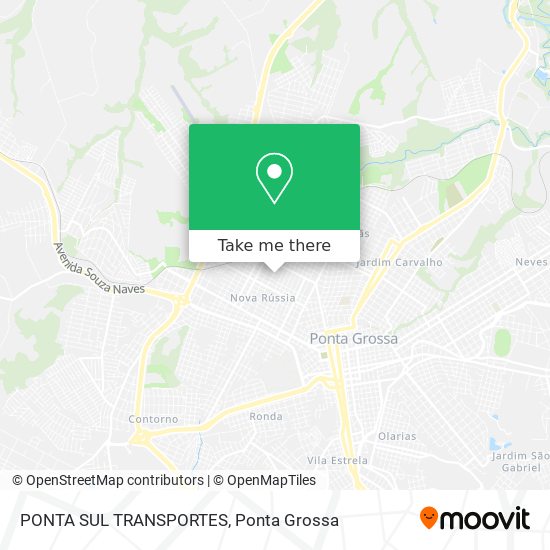 PONTA SUL TRANSPORTES map