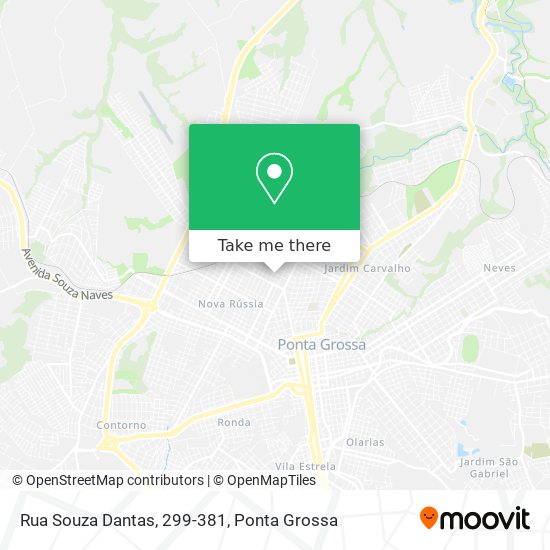 Mapa Rua Souza Dantas, 299-381