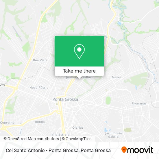 Cei Santo Antonio - Ponta Grossa map