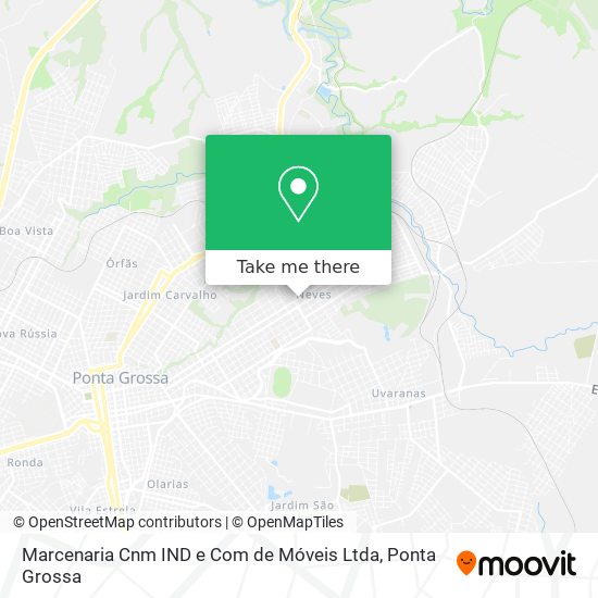 Mapa Marcenaria Cnm IND e Com de Móveis Ltda