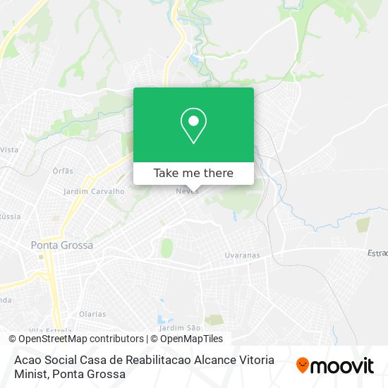 Acao Social Casa de Reabilitacao Alcance Vitoria Minist map