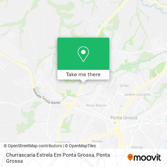 Churrascaria Estrela Em Ponta Grossa map