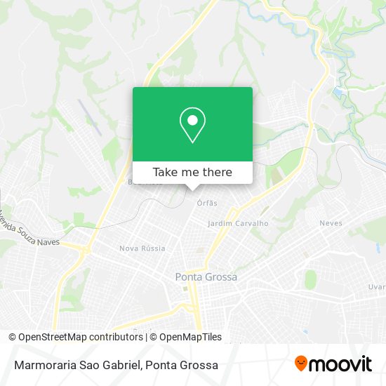 Marmoraria Sao Gabriel map