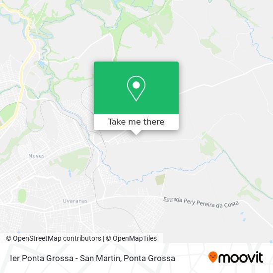 Ier Ponta Grossa - San Martin map