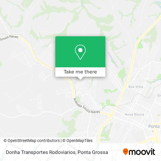 Donha Transportes Rodoviarios map
