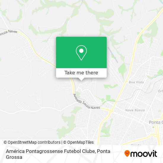 Mapa América Pontagrossense Futebol Clube
