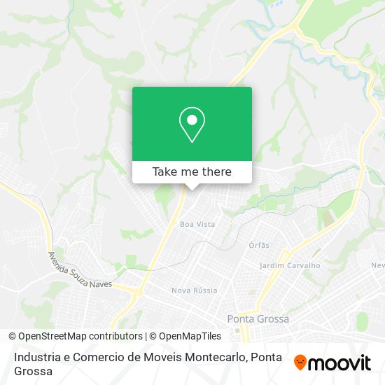 Industria e Comercio de Moveis Montecarlo map