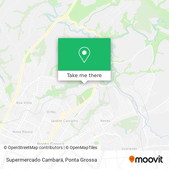 Supermercado Cambará map
