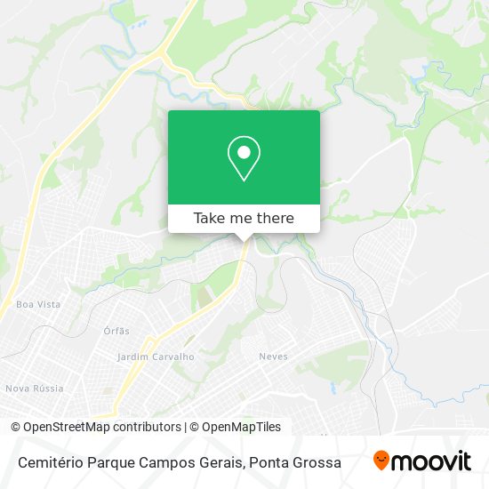 Mapa Cemitério Parque Campos Gerais