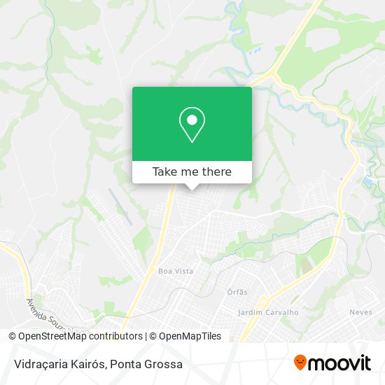 Vidraçaria Kairós map