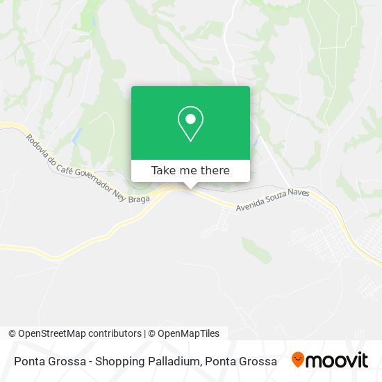 Mapa Ponta Grossa - Shopping Palladium
