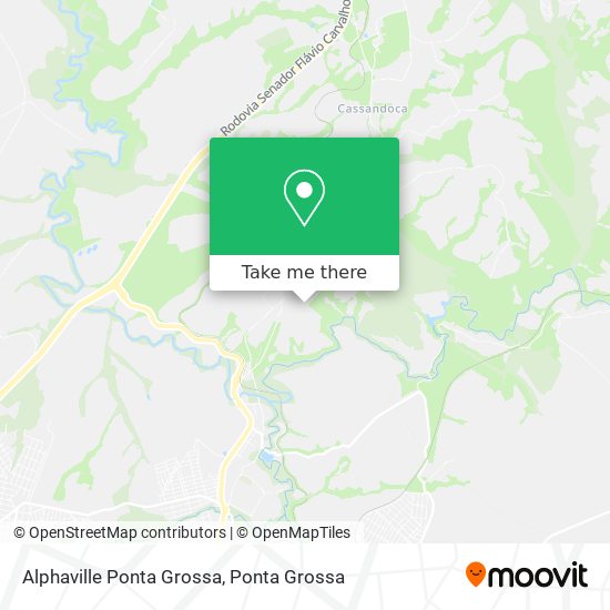 Mapa Alphaville Ponta Grossa