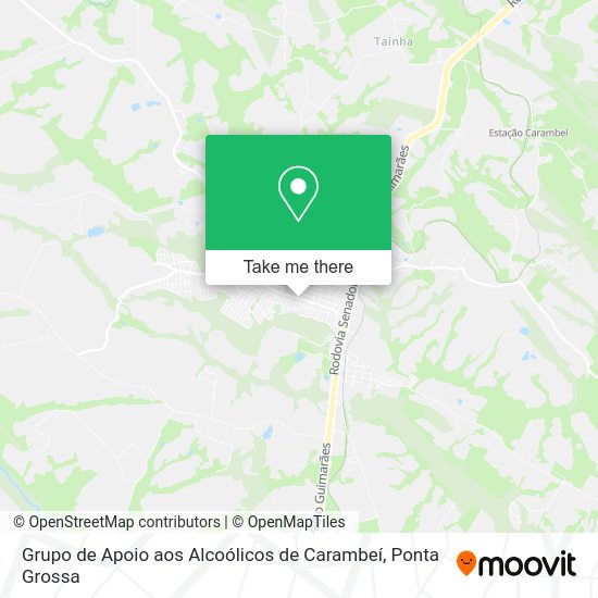 Grupo de Apoio aos Alcoólicos de Carambeí map